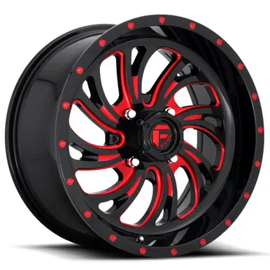 Place Order Fuel UTV D641 Kompressor 20x7 4x136 +13mm Black/Red Wheel Rim 20" Inch D6422070A644