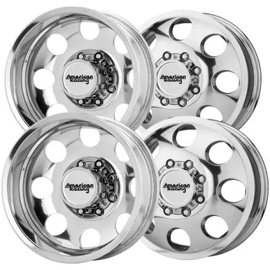 (Set of 4) 16" Inch American Racing AR204 Baja Dually 8x170 Polished Wheels Rims AR204660871111-AR204660871134N Editor’s Pick