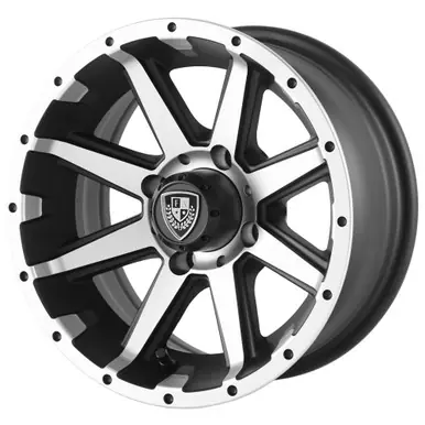 Fairway Alloys FA135 Rebel 12x6 4x4" -23mm Black/Machined Wheel Rim 12" Inch FA-135-M Secure Checkout