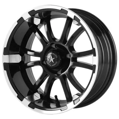 Fairway Alloys FA134 Sixer 14x6.5 4x4" -20mm Black/Machined Wheel Rim 14" Inch FA-134-M Direct From Factory