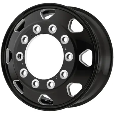 Price Cut ATX AO401 Octane Dually Front 24.5x8.25 10x285.75 Black/Milled Wheel Rim AO40124510901