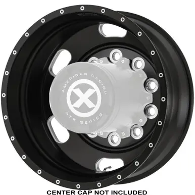 ATX AO402 Indy Dually Rear 22.5x8.25 10x285.75 Black/Milled Wheel Rim 22" Inch AO40222510902 Popular