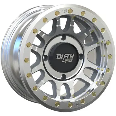 Trusted Brand Dirty Life UTV 9309R Canyon Pro SxS 15x7 5x4.5" +38 Machined Wheel Rim 15" Inch 9309R-5765M38