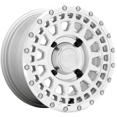 Crafted Black Rhino UTV Parker 15x7 4x110 +51mm Silver Wheel Rim 15" Inch 1570PKR514110S82