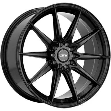 DRW D19 17x7.5 4x100/4x4.5" +38mm Gloss Black Wheel Rim 17" Inch D19-17758H3873BLK Same Day Shipping