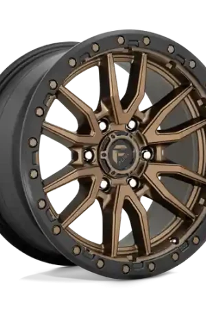 Warranty Included Fuel 1PC D681 REBEL 8X165.1 22X12 -44 MATTE BRONZE BLACK BEAD RING
