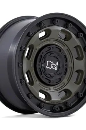 Express Delivery Black Rhino ATLAS 5X114.3/5X120 17X8 +38 OLIVE DRAB GREEN WITH BLACK LIP