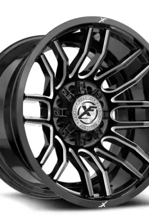 Genuine XF Off-Road XF-232 8x165.1/8x170 20x10 -12 Gloss Black & Milled