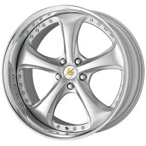Popular Work Wheels VS-KF 5x110 20x14.5-4 Light Grey Silver A Disk FULL REVERSE