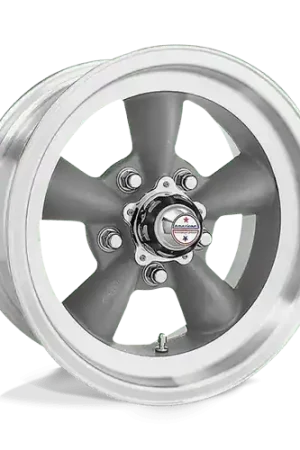 American Racing Vintage VN105 TORQ THRUST D 5X120.65 15X8.5 -25 TORQ THRUST GRAY W/ MACH LIP Secure Checkout