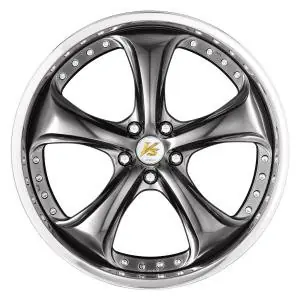 Work Wheels VS-KF 5x114.3 18x10.5-17 Brilliant Silver Black A Disk FULL REVERSE While Supplies Last