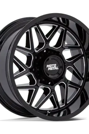 Sale Moto Metal MO812 TURBINE 5X127 20x9 +1 GLOSS BLACK MILLED