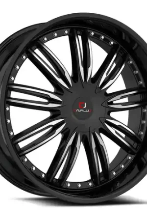 Cavallo CLV-54 5x100/5x114.3 18x8 +35 Gloss Black & Machined Weekend Sale