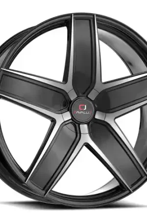 Cavallo CLV-31 5x110/5x114.3 18x8 +35 Gloss Black & Machined Special Discount