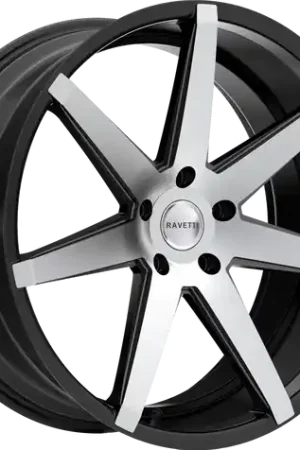 Get Yours RAVETTI M7 5X114.3 22x9 +40 SATIN BLACK MACHINED