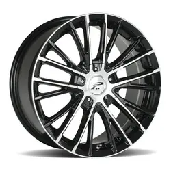 While Supplies Last Platinum 437U Genesis 5X100/5x114.3 16x7 +40 Gloss Black w/Diamond Cut Face