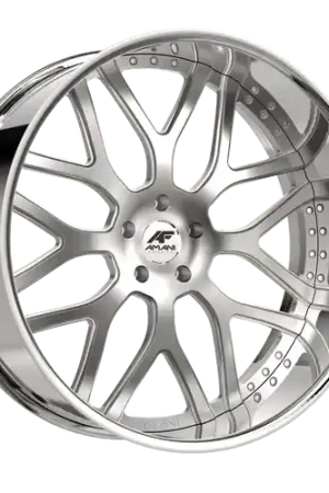 Factory Price Amani Allora 5x115/5x120 22x9 +15 Brush Center Chrome Lip