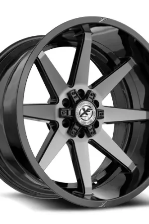 Same Day Shipping XF Off-Road XF-236 6x135/6x139.7 20x10 -12 Gloss Black & Brushed Double Dark Tint