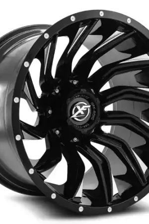 XF Off-Road XF-224 6x135/6x139.7 22x12 -44 Gloss Black & Milled Editor’s Pick