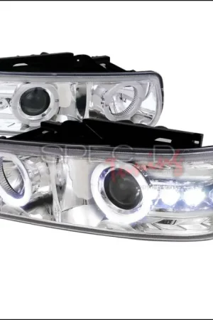 Chevrolet Tahoe Spec-D Projector Headlights - Chrome Housing - LHP-SIV99-RS Low Price