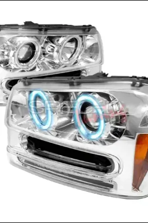 Chevrolet Trail Blazer Spec-D CCFL Halo Projector Headlights - Chrome - 4LHP-TBLZ02-KS Top Rated