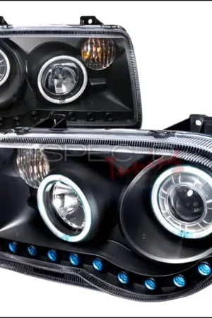 Chrysler 300 Spec-D CCFL Halo Projector Headlights - Black - 3LHP-300C05JM-KS Fresh Stock