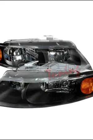 Professional Grade Dodge Avenger Spec-D Crystal Housing Headlights - Black - 2LH-AVG97JM-KS