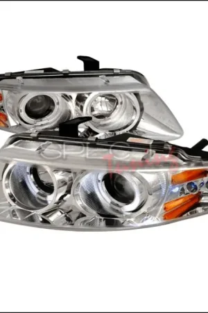 Affordable Dodge Avenger Spec-D Halo LED Projector Headlights - Chrome - 2LHP-AVG97-TM