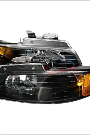 Dodge Caravan Spec-D Crystal Housing Headlights - Black - 2LH-CAR96JM-KS No Minimum Order