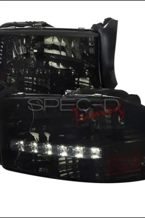 Dodge Durango Spec-D Headlights with LED - Smoked - 2LH-DAK97G-RS New Arrival