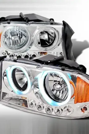 Dodge Durango Spec-D Crystal Housing Headlights - Chrome - 4LH-DAK97H-KS Handmade