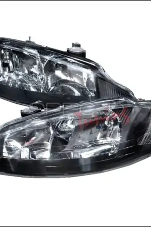 Dodge Intrepid Spec-D Crystal Housing Headlights - Black - 2LH-ITRE98JM-KS Hassle-Free Returns
