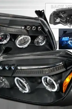 Dodge Magnum Spec-D Halo LED Projector Headlights - Black - 2LHP-MAG05JM-TM Budget