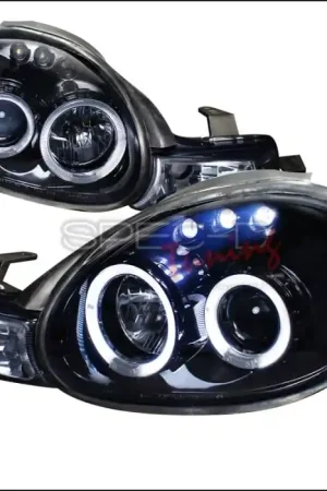 Dodge Neon Spec-D Projector Headlight Gloss - Black Housing - Smoke Lens - LHP-NEO00G-TM Direct From Factory