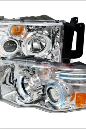 Dodge Ram Spec-D CCFL Halo Projector Headlights - Chrome - 4LHP-RAM02-KS Premium