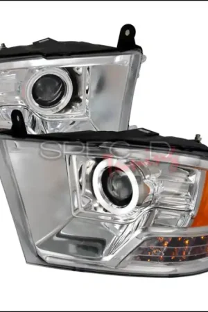 Dodge Ram Spec-D CCFL Halo Projector Headlights - Chrome - 4LHP-RAM09-KS Discount