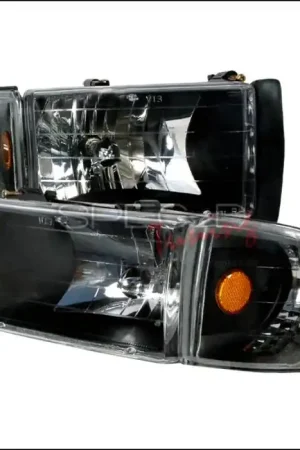 Dodge Ram Spec-D Crystal Housing Headlights - Black - 2LCLH-RAM94JM-KS Cheap