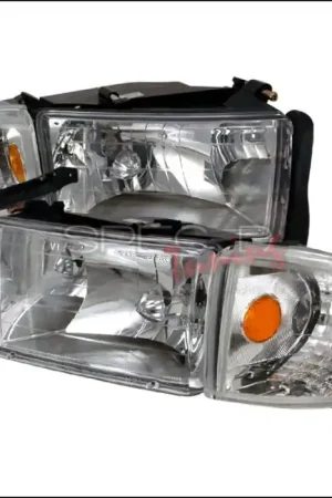 Get Yours Dodge Ram Spec-D Crystal Housing Headlights - Chrome - 2LCLH-RAM94-KS
