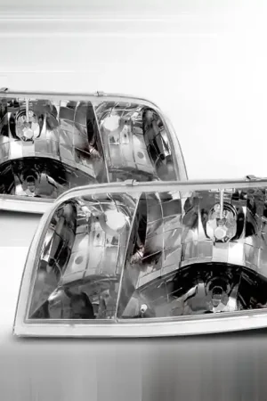 Ford Crown Victoria Spec-D Crystal Housing Headlights - Chrome - LH-VIC98-APC Bulk Order