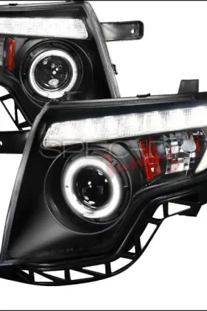 Ford Edge Spec-D Projector Headlights - Black Housing - 2LHP-EDG07JM-TM One Day Deal