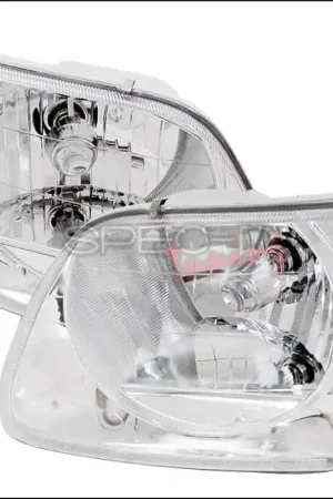Ford F150 Spec-D Crystal Housing Headlights - Chrome - LH-F15097-KS Seasonal Sale