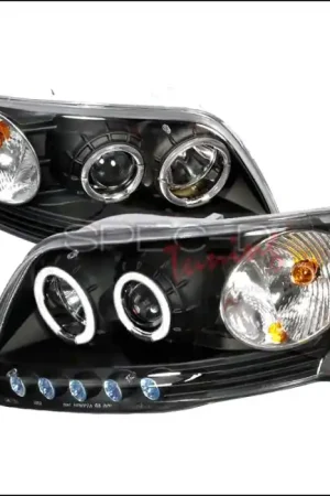 Genuine Ford F150 Spec-D Halo Projector Headlights - Black - 2LHP-F150971PCJM-KS