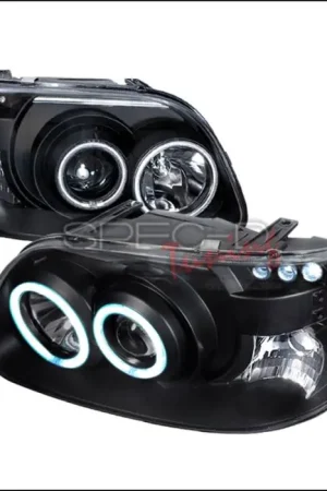 Handmade Ford Explorer Spec-D CCFL Halo Projector Headlights - Black - 4LHP-EPOR951PCJM-KS
