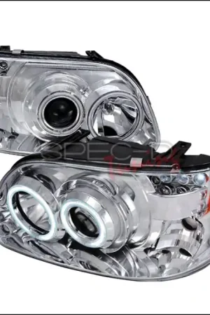 Free Shipping Ford Explorer Spec-D CCFL Halo Projector Headlights - Chrome - 4LHP-EPOR951PC-KS