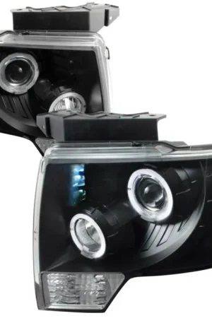 Ford F150 Spec-D Dual Halo LED Pro Headlight - 2LHP-F15009JM-TM Money Back Guarantee