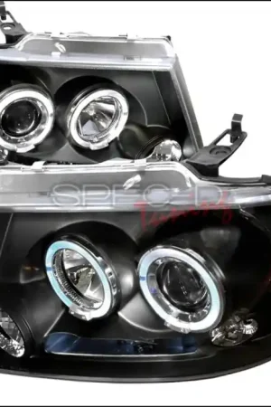 Ford F150 Spec-D Halo LED Projector Headlights - Black - 2LHP-F15004JM-TM Flash Sale