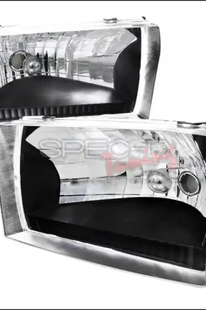 Free Delivery Ford F250 Spec-D Black Housing Headlights - LH-F25099JM-ABM