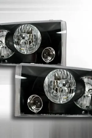 Fresh Stock Ford F350 Superduty Spec-D Projector Headlights - Black - LHP-F25099JM-APC