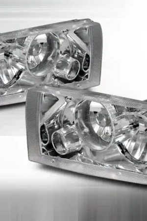 Genuine Ford F350 Superduty Spec-D Projector Headlights - Chrome - LHP-F25099-APC