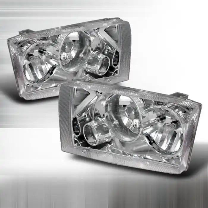 Genuine Ford F350 Superduty Spec-D Projector Headlights - Chrome - LHP-F25099-APC